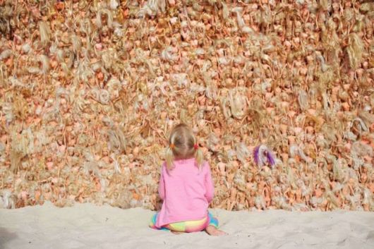 A Massive Wave Made With 3000 Barbie Dolls