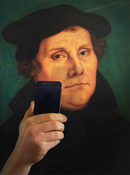 Museum Paintings Taking Selfies