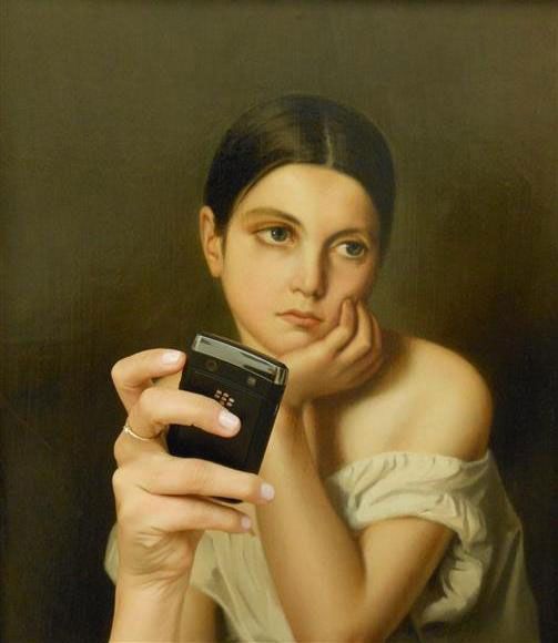 Museum Paintings Taking Selfies