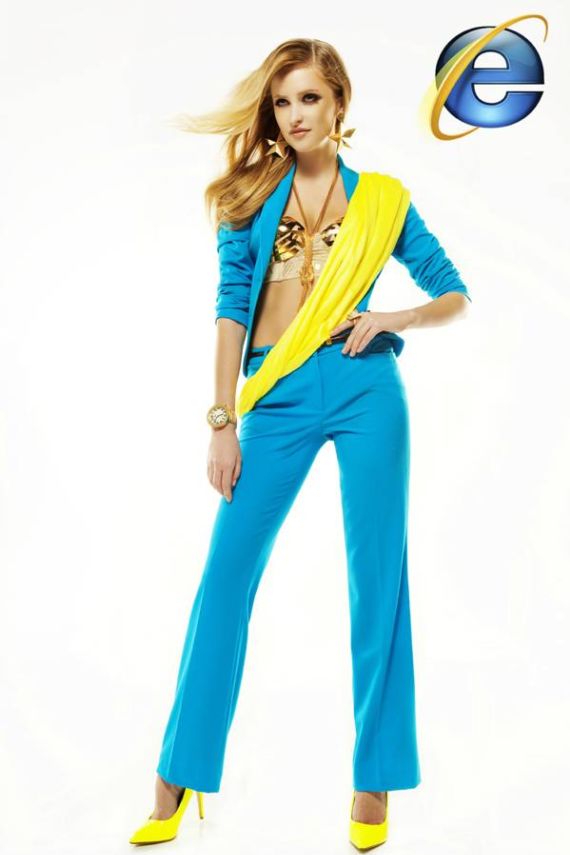 Internet Browsers Transformed Into Fashion Models