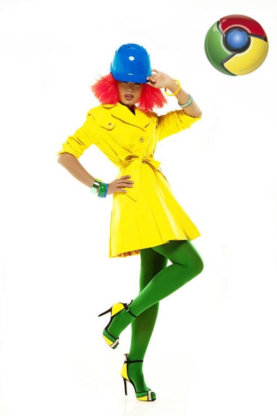Internet Browsers Transformed Into Fashion Models