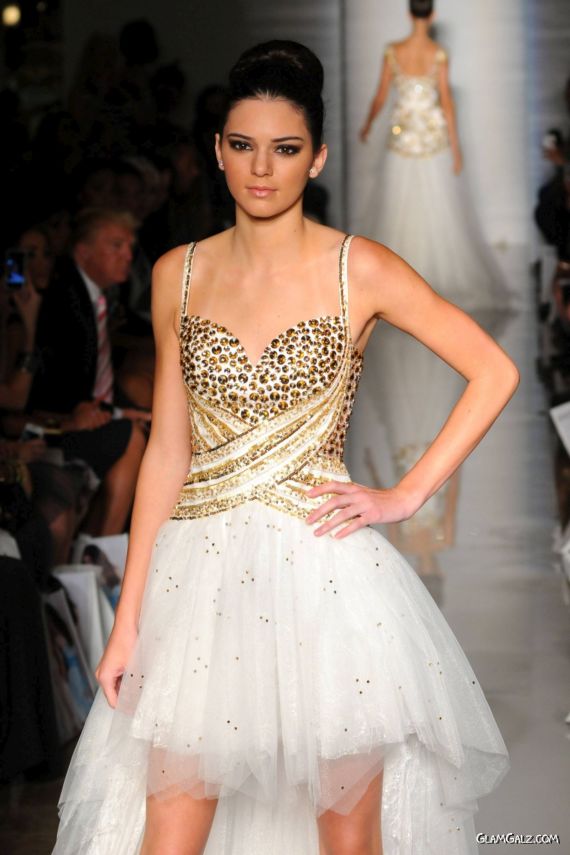Kendall Jenner Walks Ramp For Sherri Hill Fashion Show