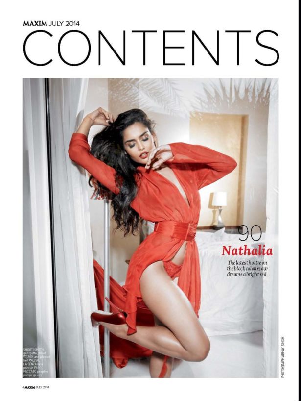 Awesome Nathalia Kaur Maxim Magazine Issue