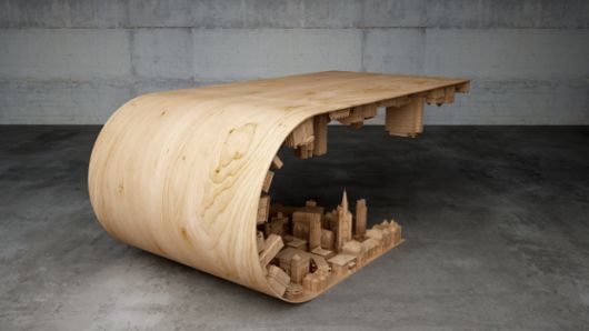 Wooden Inception Inspired Table
